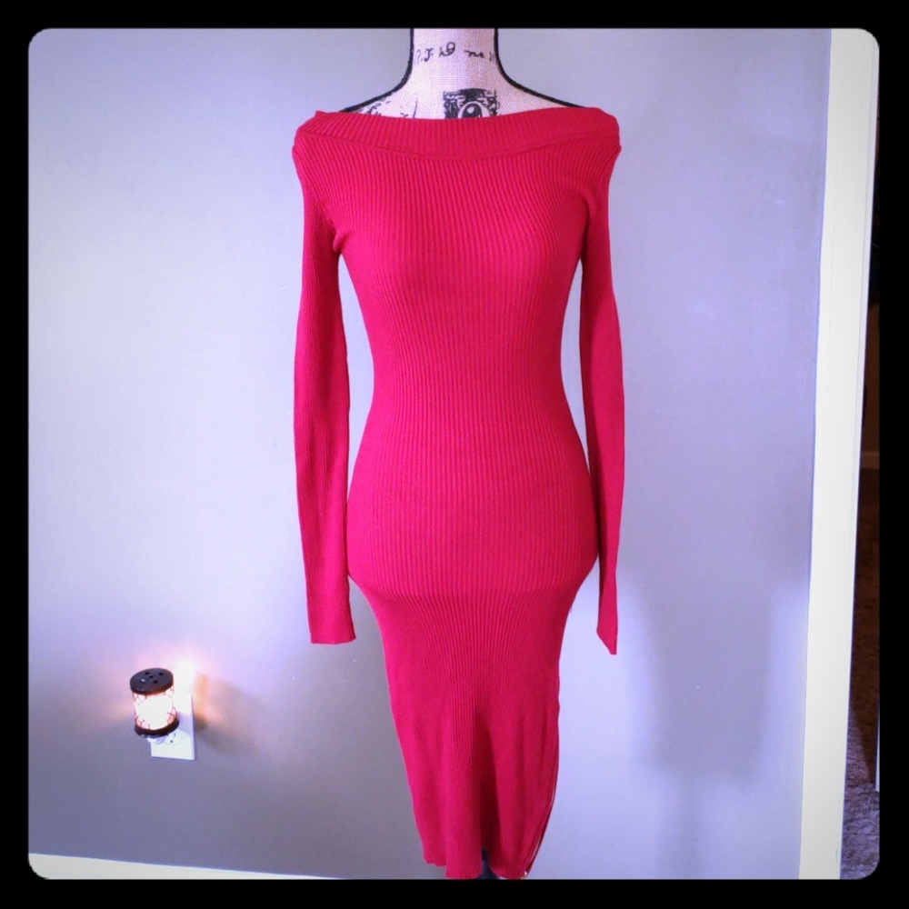 Derek Heart red sweater dress